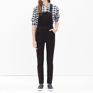 Madewell Denim Cross-Back Overalls Black XS